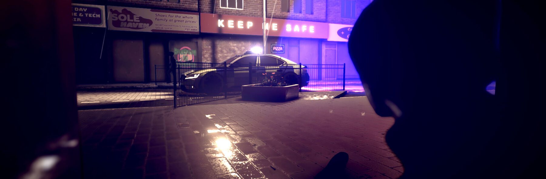 A screenshot from the Streets of Change VR experience