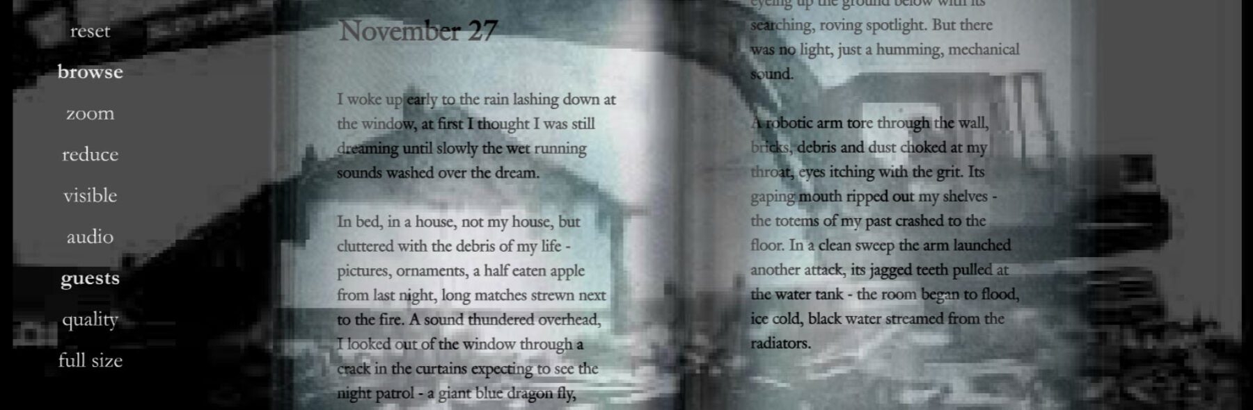 Screenshot from 2000’s Inside: A Journal of Dreams, Dreaming Methods’ earliest project.